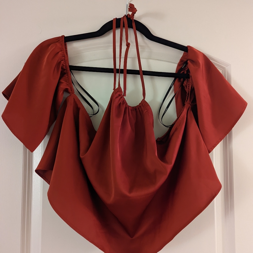 Off the shoulder crop top